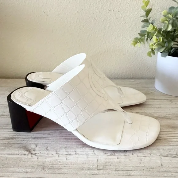 New Christian Louboutin CL Tongamule 55 women sandals Size 38.5, US 8.5 - Picture 5 of 11